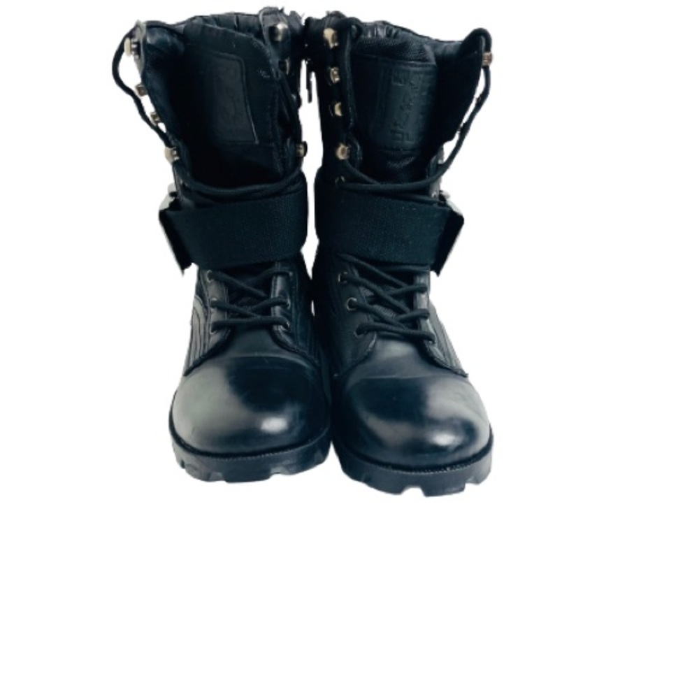 J75 Stealth. Combat Style Black Boot. Zipper. Lace. Buckle. Men’s SIZE 7